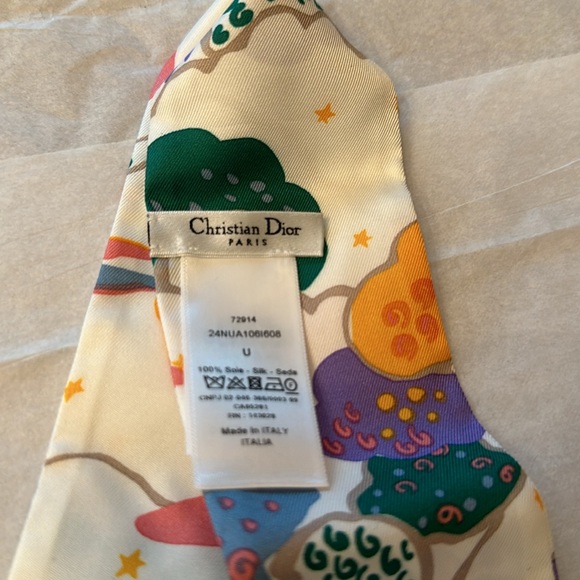 Authentic Christian Dior Skinny Silk Scarf - Picture 7 of 12